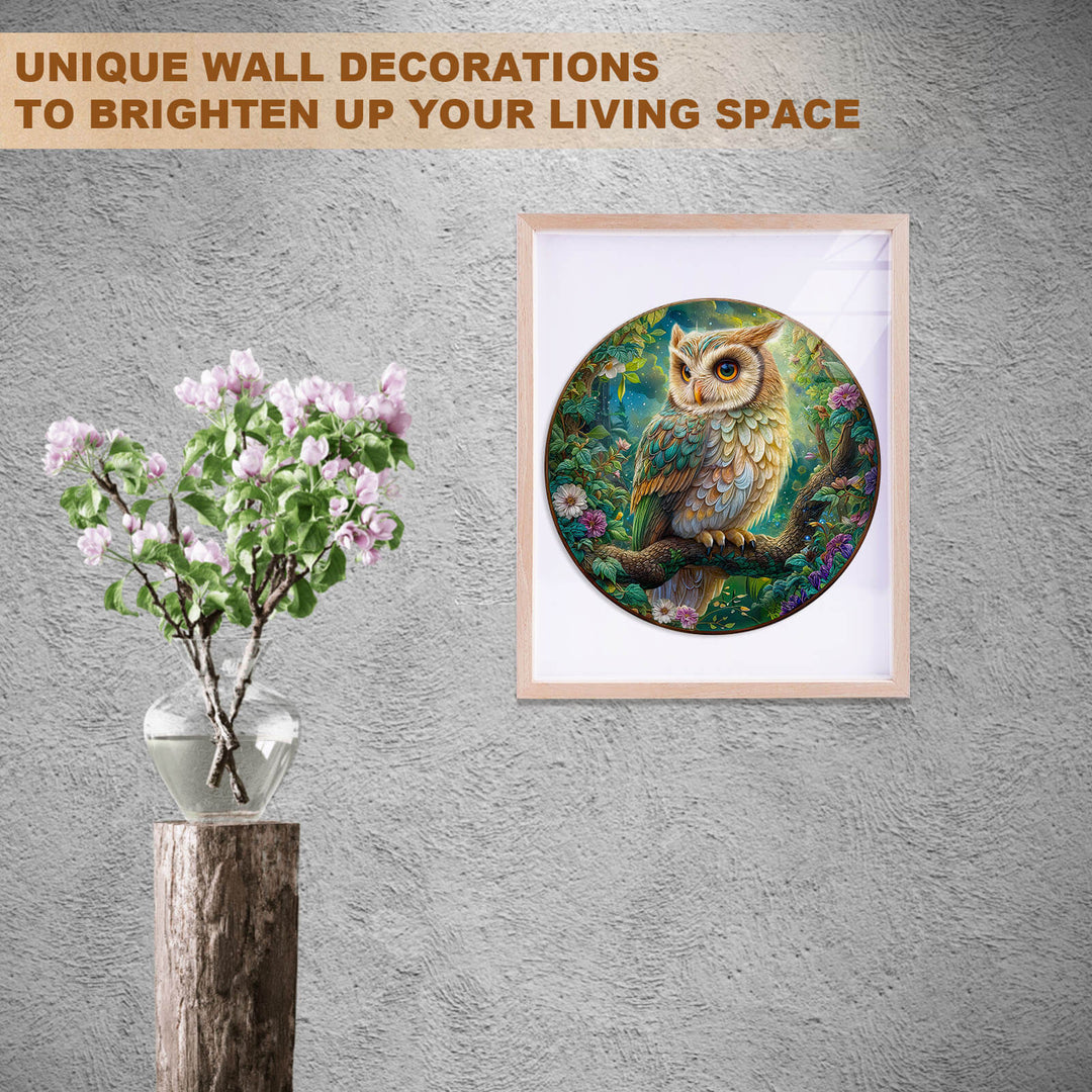 Moonlit Owl Wooden Jigsaw Puzzle