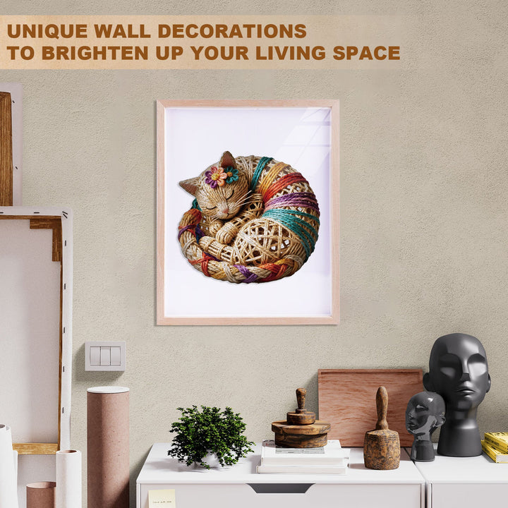 Twine Cat Wooden Jigsaw Puzzle