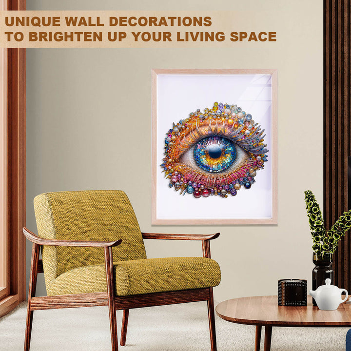 Gemstone Eyes Wooden Jigsaw Puzzle