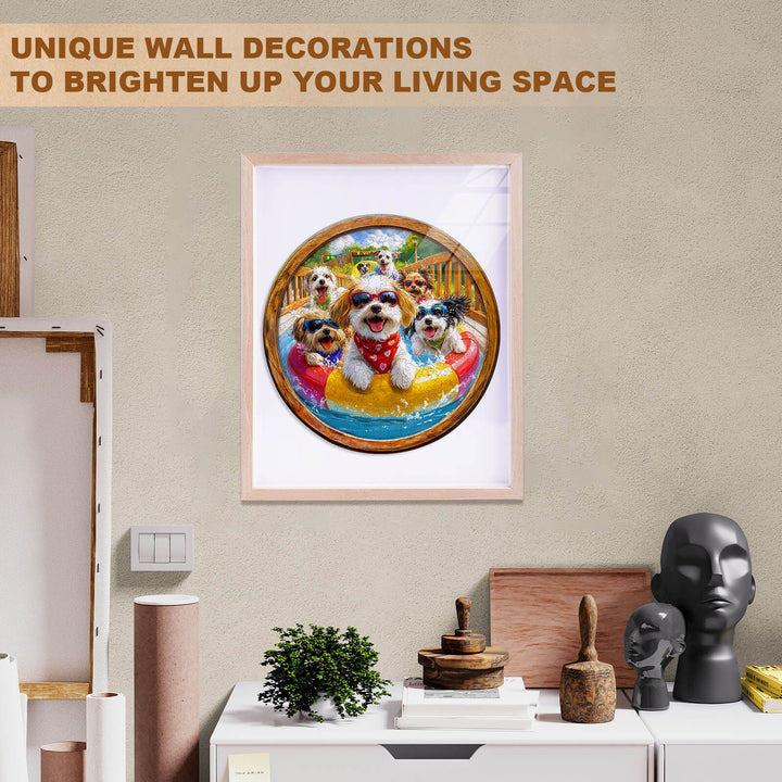 Happy Dogs Wooden Jigsaw Puzzle