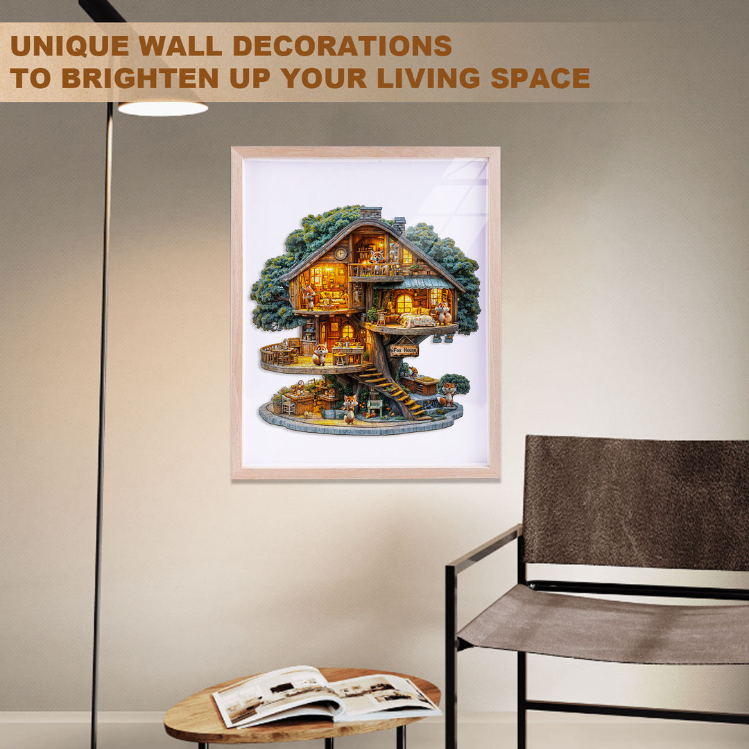 Fox House Wooden Jigsaw Puzzle
