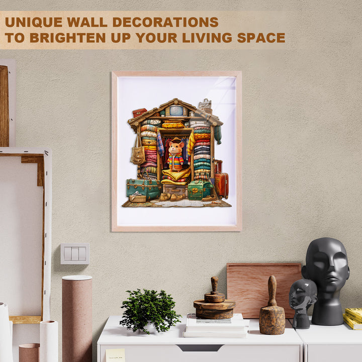 Hamster Wardrobe Wooden Jigsaw Puzzle