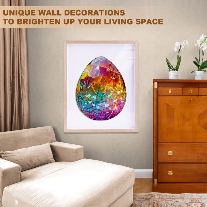 Colorful crystal egg Wooden Jigsaw Puzzle
