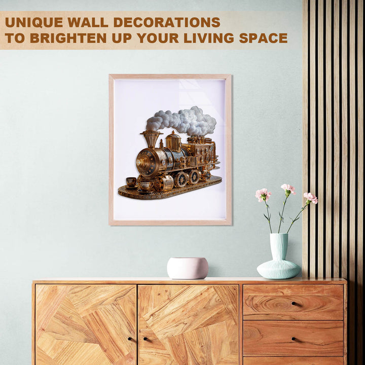 Train coffee machine Wooden Jigsaw Puzzle