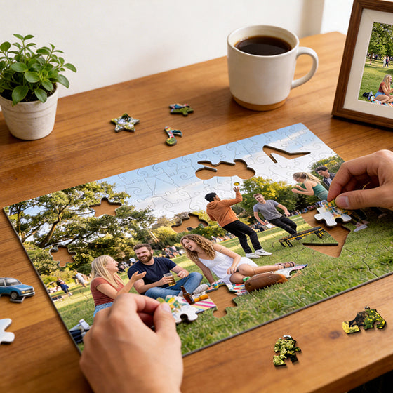 Personalized Photo Wooden Puzzle - Friendship Theme