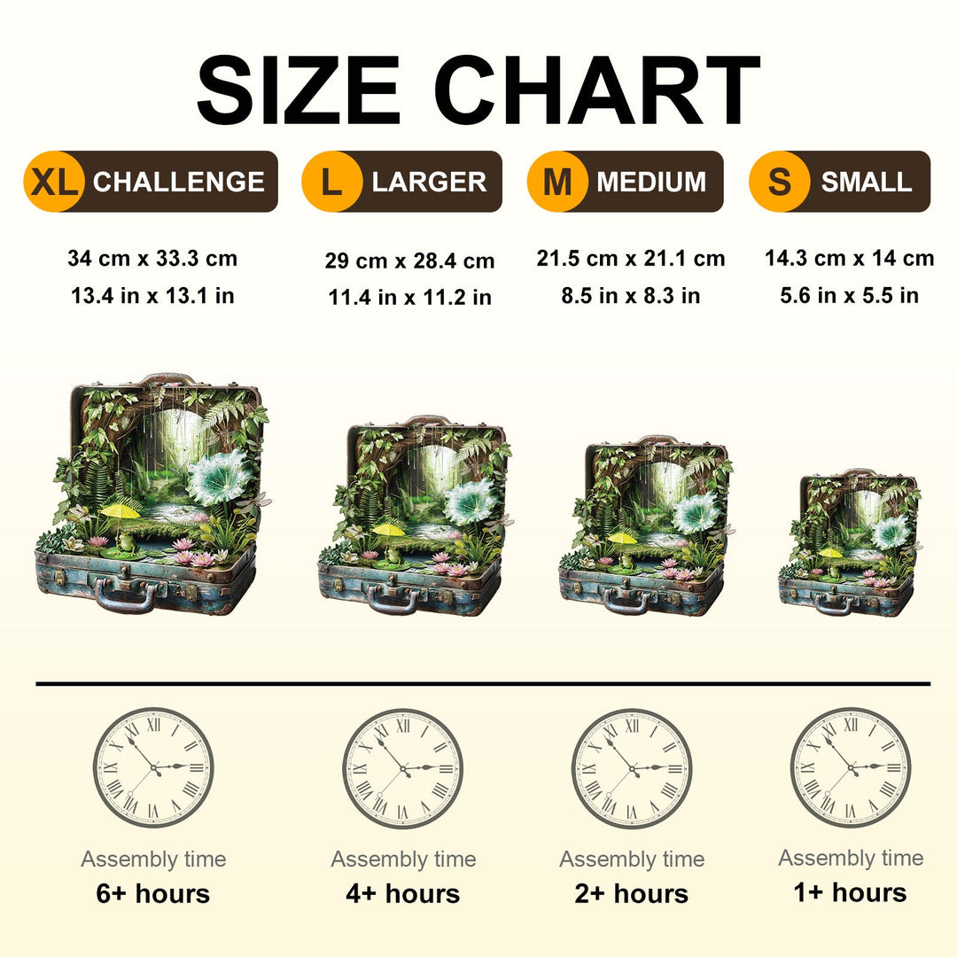 Rainforest Suitcase Wooden Jigsaw Puzzle