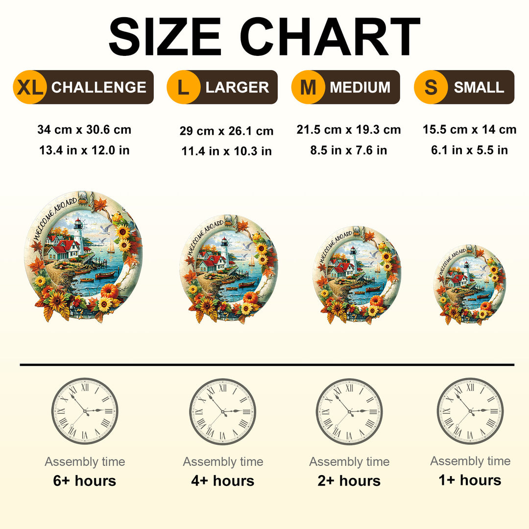 Sunflower Shore Wooden Jigsaw Puzzle