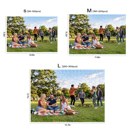Personalized Photo Wooden Puzzle - Friendship Theme