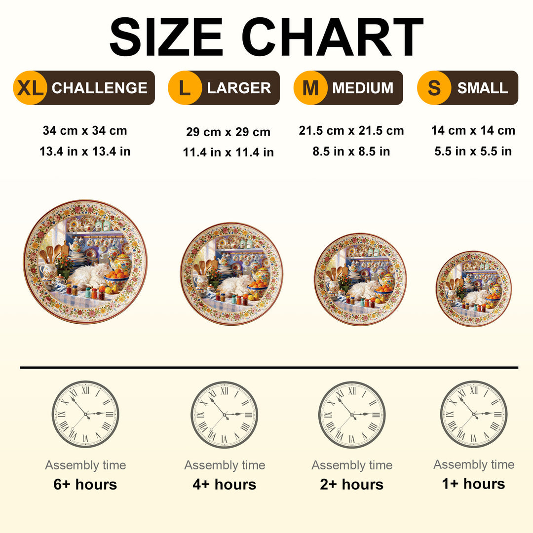 Sunlit Kitchen Wooden Jigsaw Puzzle