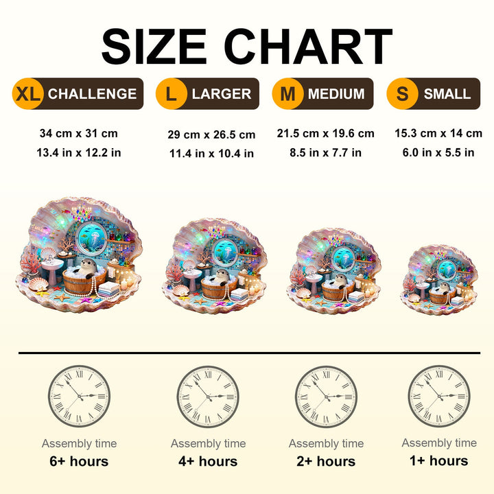 Bathing Seal Wooden Jigsaw Puzzle