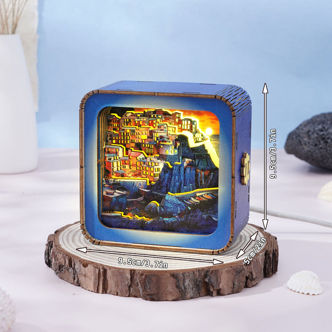 Golden Coast Village Kit - 3D Wooden Puzzle Night Light