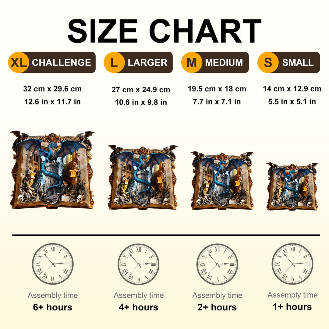 Tower Dragon Story Wooden Jigsaw Puzzle