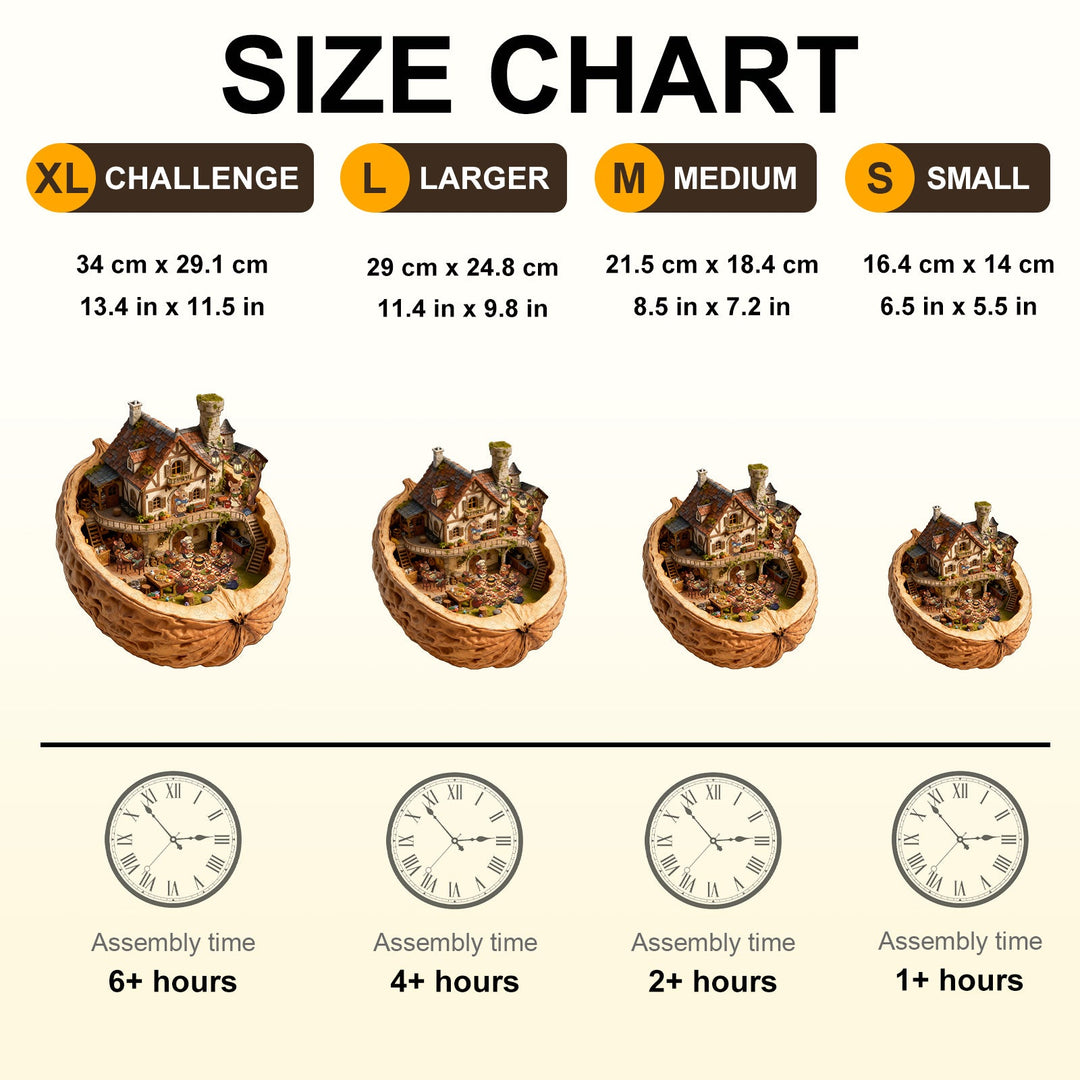 Nut Harvest Lodge Wooden Jigsaw Puzzle