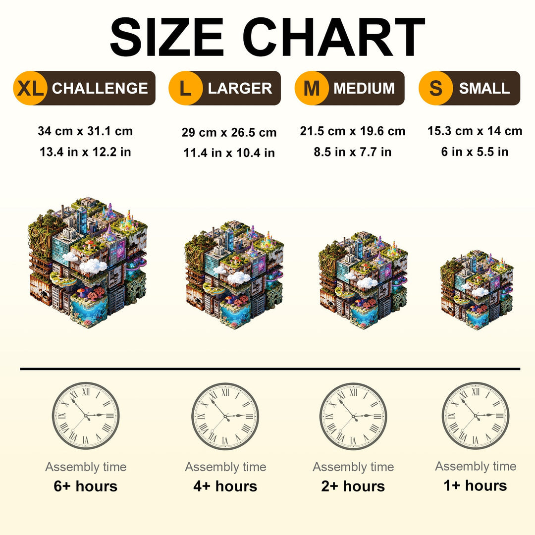 Shifting City Wooden Jigsaw Puzzle