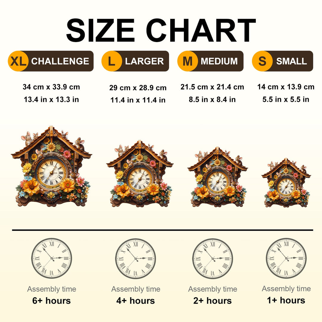 Nature's Clockwork Wooden Jigsaw Puzzle
