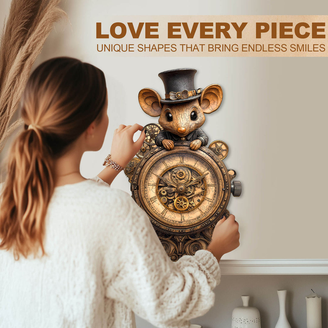 Mechanical mouse Wooden Jigsaw Puzzle