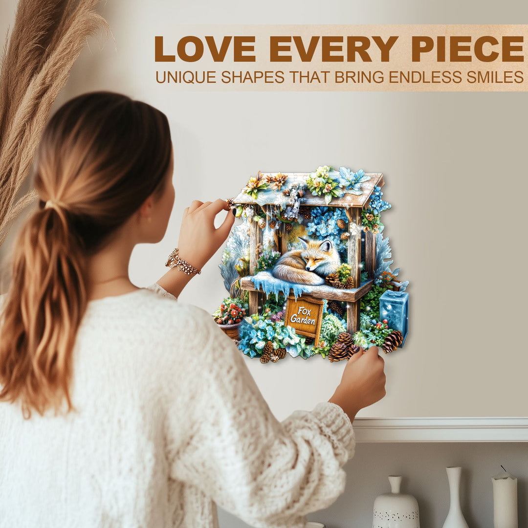 Fox Garden Wooden Jigsaw Puzzle