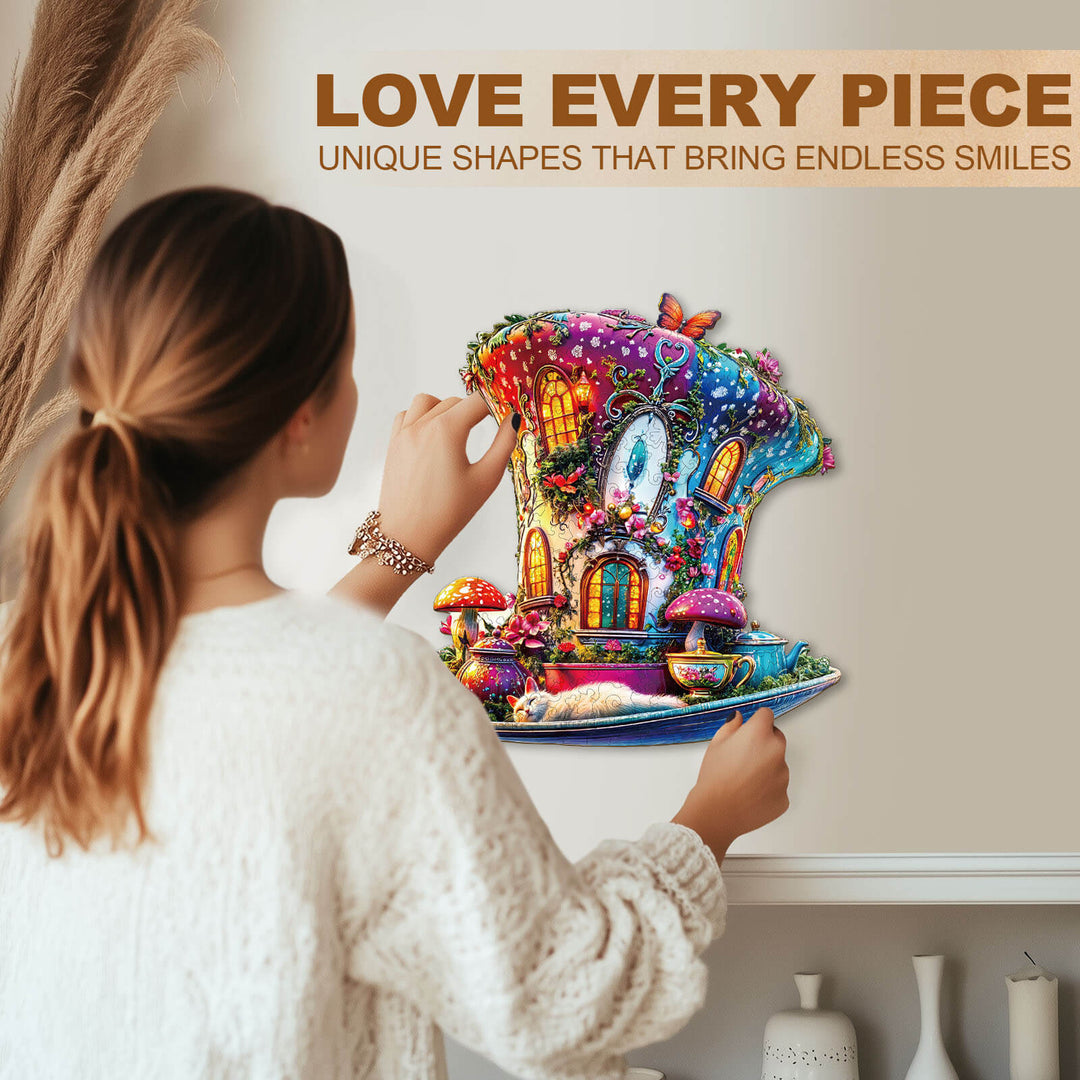 Magic top hat Wooden Jigsaw Puzzle