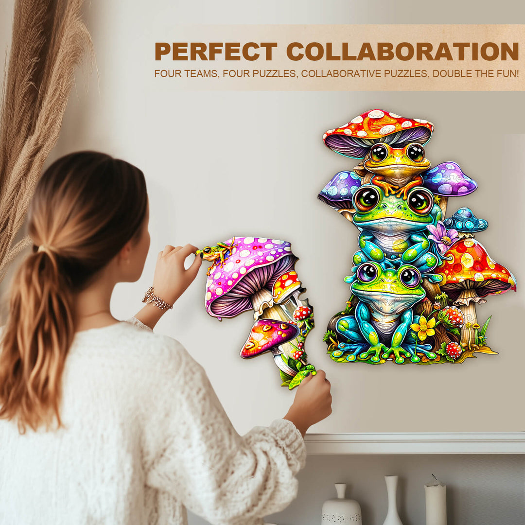 Party Puzzle-Frog Family