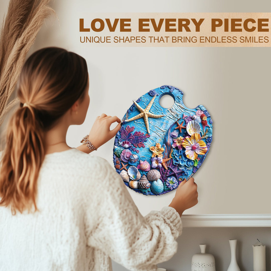 Blue Memory Wooden Jigsaw Puzzle