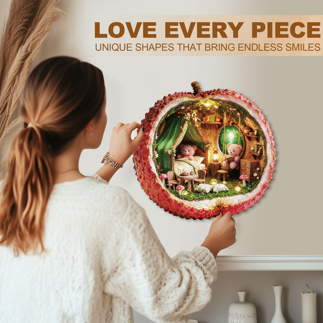 Lychee Bear Wooden Jigsaw Puzzle