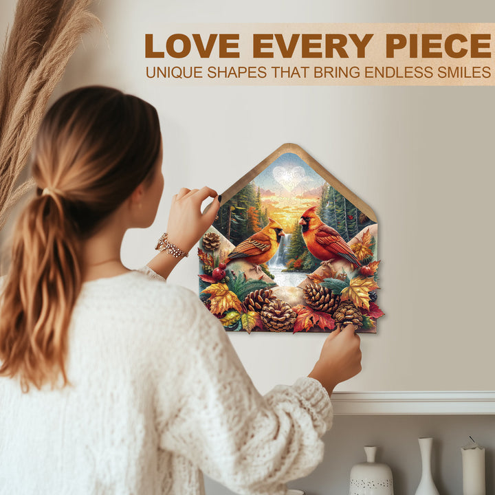 Autumn Love Wooden Jigsaw Puzzle