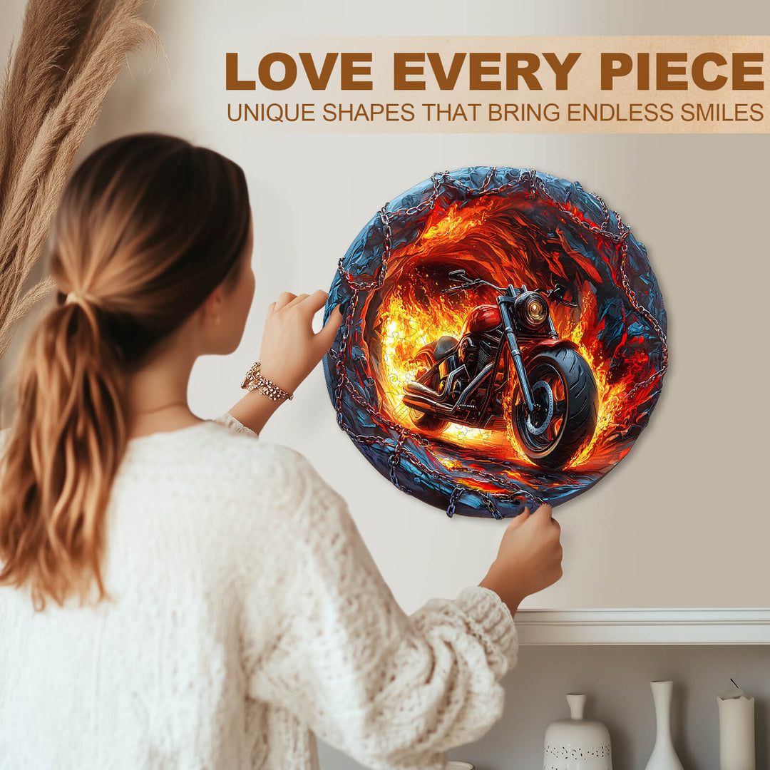 Fiery Escape Wooden Jigsaw Puzzle