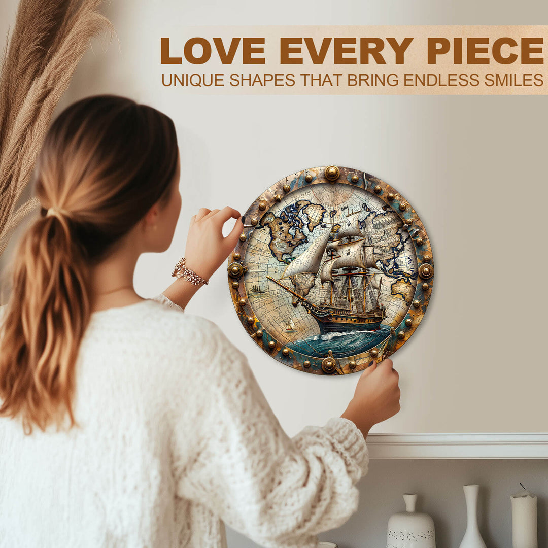 World Voyage Wooden Jigsaw Puzzle