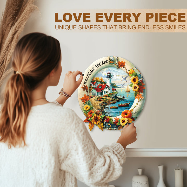 Sunflower Shore Wooden Jigsaw Puzzle