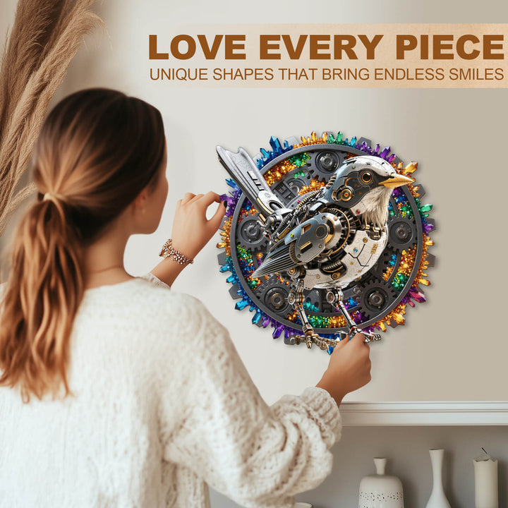 Crystal Mechbird Wooden Jigsaw Puzzle