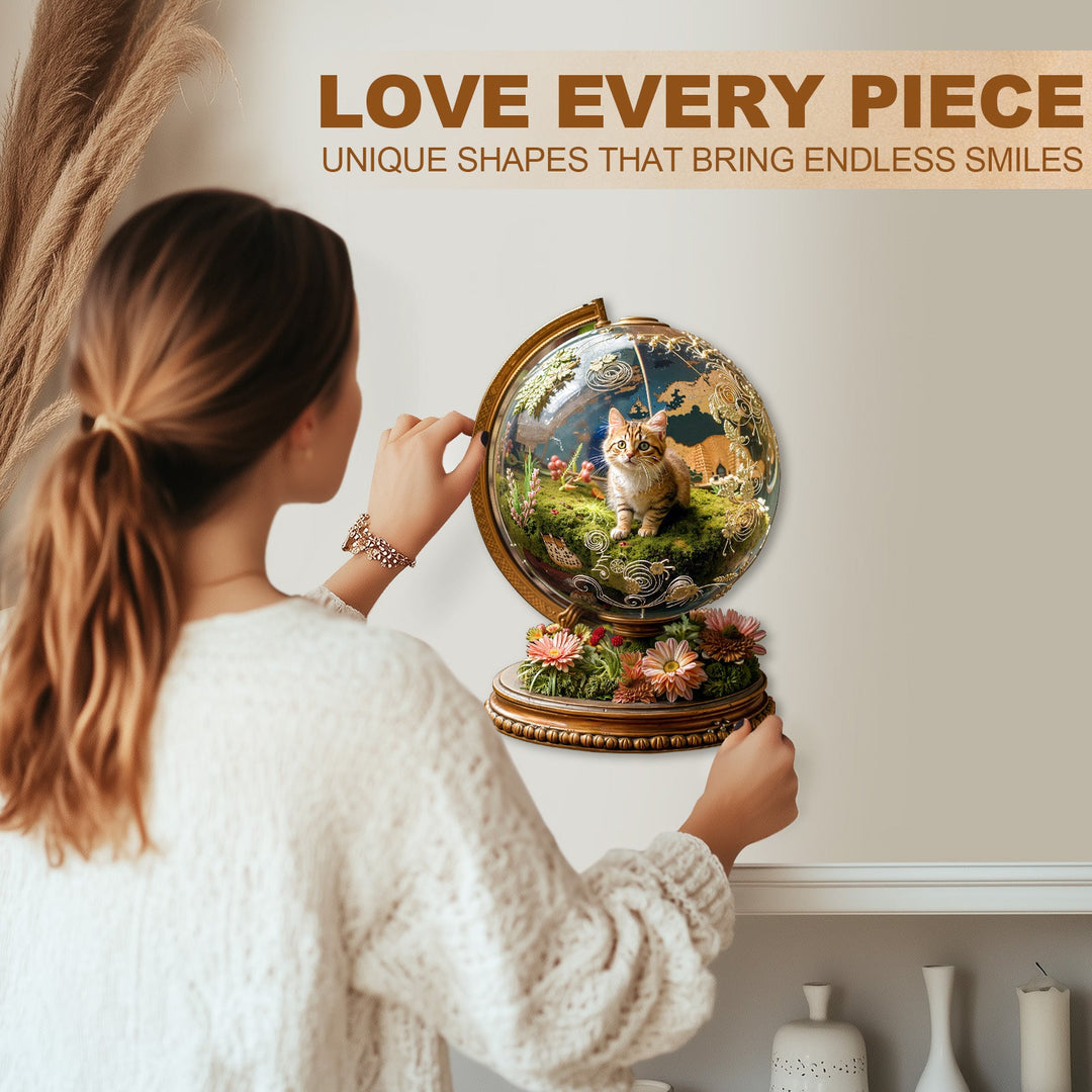 Cat's Planet Wooden Jigsaw Puzzle