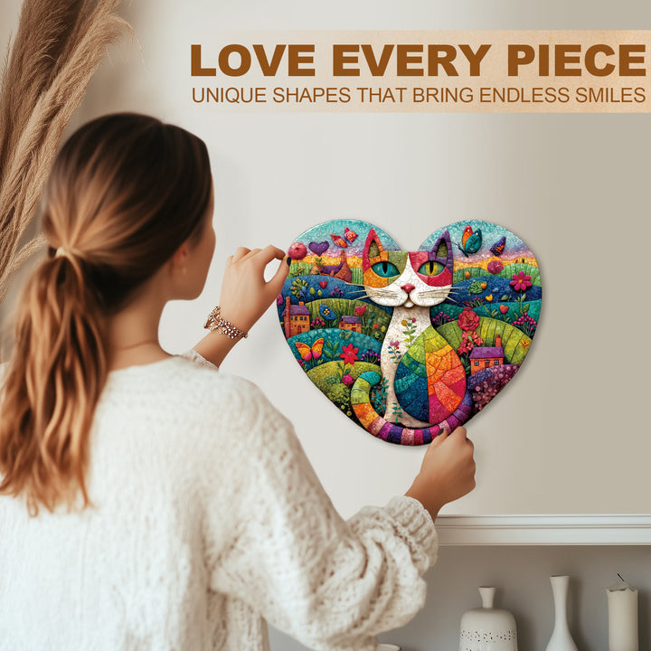 Mosaic Meadow Wooden Jigsaw Puzzle