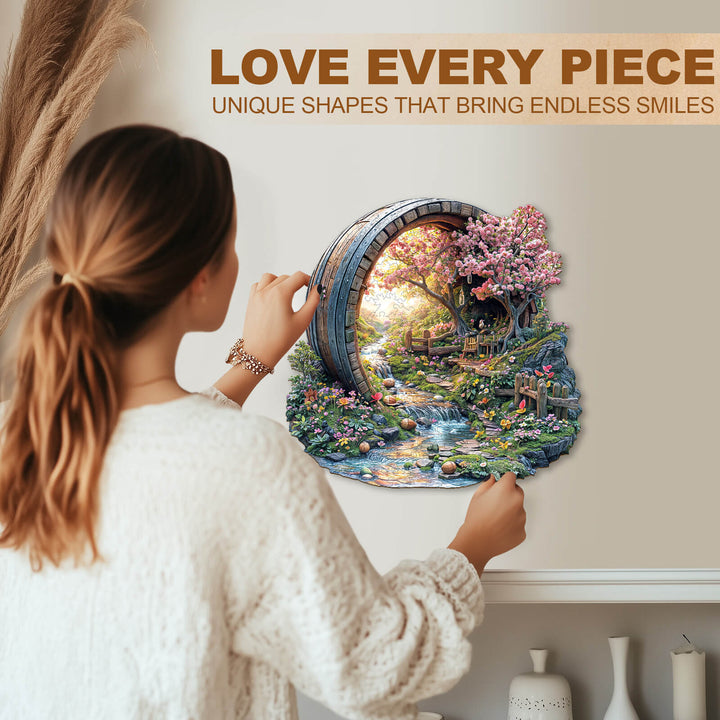 Barrel of Spring Wooden Jigsaw Puzzle
