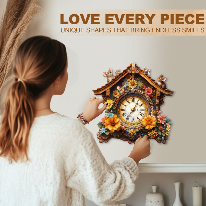 Nature's Clockwork Wooden Jigsaw Puzzle