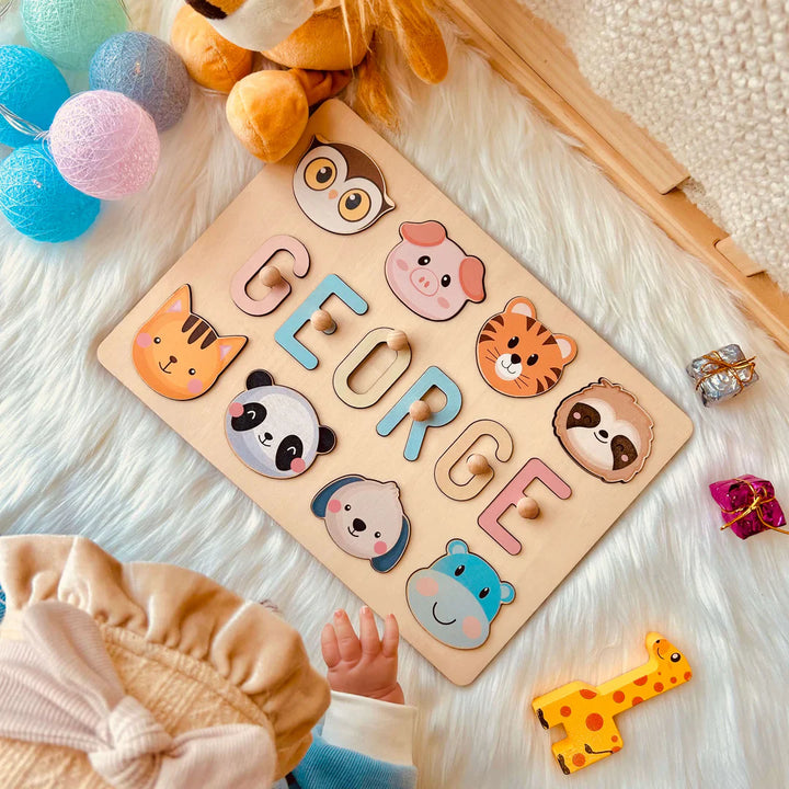 Personalized Wooden Baby Name Puzzle - By Woodbests