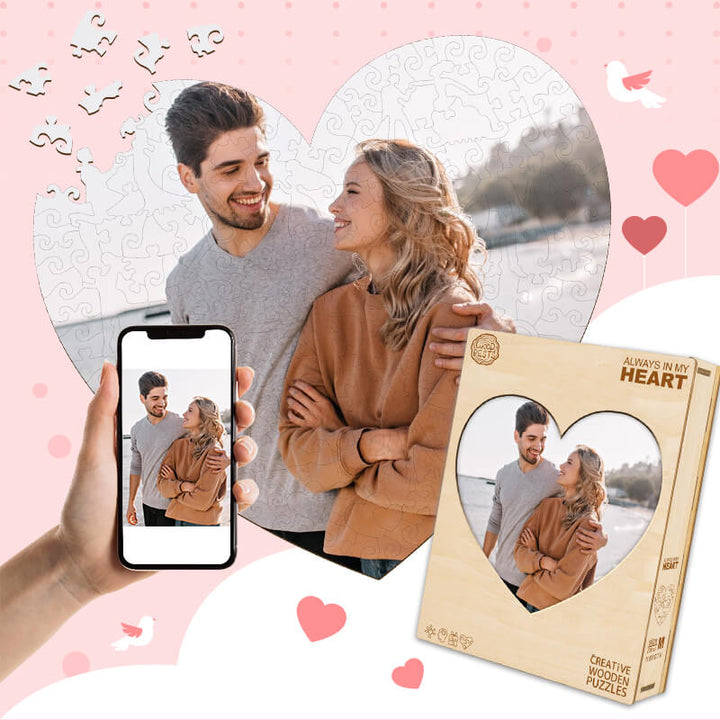 Personalized Photo Wooden Puzzle In Different Shapes and Themes - By Woodbests