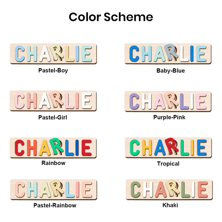 Personalized Wooden Baby Name Puzzle - By Woodbests